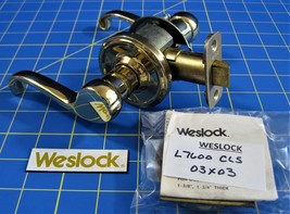 (Lot of 2) WESLOCK L7600 CLS Polished Brass - Passage Door Lever Sets - ... - $15.90