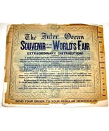 1893 Chicago World&#39;s Fair INTER OCEAN SOUVENIR Photograph Book Art Serie... - £19.64 GBP