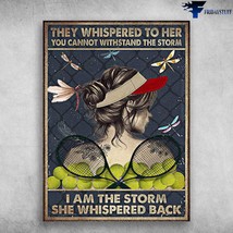 Tennis Girl Tennis Lover They Whispered To Her You Cannot Withstand The Storm I  - £12.63 GBP