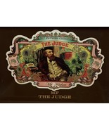 Cigar Box THE JUDGE Garcia &amp; Garcia Empty Wooden Hinged La Gran Oferta T... - $26.89 CAD