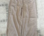 Venus New W/O Tags Linen Tan Gaucho Pants Size 4 Flat Front - $36.55