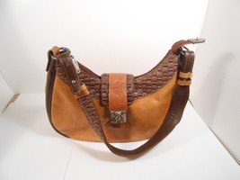 M. C. Marc Chantal Brown Pebbled Leather Brown Purse Bag - $20.30