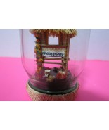 Vintage Handmade Nipa Hut In A Jar Made In Philippines 4 1/4&quot; Tall - £16.53 GBP