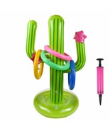Inflatable Cactus Ring Toss Game Set Target Toss Floating Swimming Ring ... - £12.57 GBP