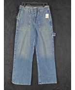 We The Free Jeans Womens 28 Blue Carpenter Utility Straight Leg Workwear... - $1,636.81 MXN