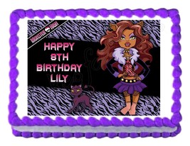 Monster High Clawdeen Wolf party edible cake image cake topper decoration - £7.70 GBP