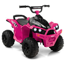 12V Kids Ride On ATV with High/Low Speed and Comfortable Seat-Pink - Col... - $270.74