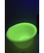Vintage Bowl UV Glo Uranium Glass Fenton for Hamilton Beach 7&quot; Custard R... - $52.38