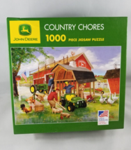John Deere Country Chores 1000 Piece Jigsaw Puzzle Great American Complete - £14.68 GBP