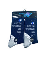 His/Hers Navy Blue Crew Socks: Men Size 10-13/Ladies 9-11 - £12.42 GBP
