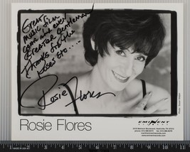 Rosie Flores Autographe Signé 8x10 B&amp;w Promo Promotionnel Photo Tob - $61.78