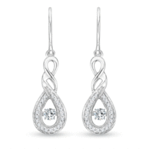 Authenticity Guarantee 
ANGARA Rocking Diamond Infinity Drop Earrings in 14K ... - £721.73 GBP