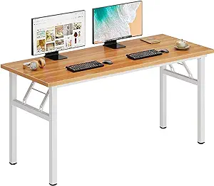 Computer Desk, 55 Inches Folding Table Large Office Desk Computer Table ... - $252.99