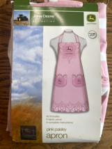 John Deere Tractor &quot;Pink Paisley&quot; Cut And Sew Apron Kit One Size (2009) - $10.00