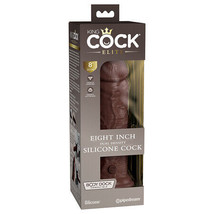 King Cock Elite 8 in. Dual Density Silicone Realistic Dildo With Suction Brown - £62.57 GBP