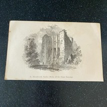 1877 Kenilworth Castle Ruins Great Gateway England English History Vinta... - $12.42 CAD