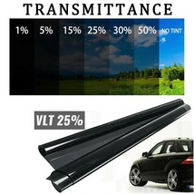 50cmx300cm Black Heat UV Block Professional Window Tint Auto Car UV Protector Gl - £39.15 GBP