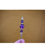 (u69-f) Purple amethyst gemstone bead brass hatpin Pin hat pins JEWELRY ... - $10.39