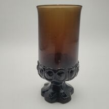 Vintage c.1975 Madeira Smoke Brown Franciscan Footed Ice Tea Glass Goble... - $9.88