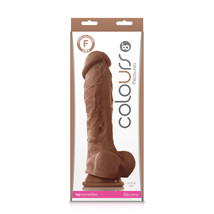 Colours Pleasures 8&quot; Dildo Brown - $58.40