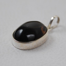 925 Sterling Silver Black Onyx Gems Handmade Pendant Necklace Women PSV-1605 - £24.93 GBP+