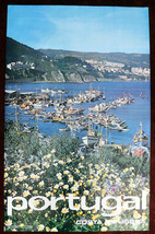 Original Poster Portugal Lisbon Sea Boats Flowers Port - £61.57 GBP