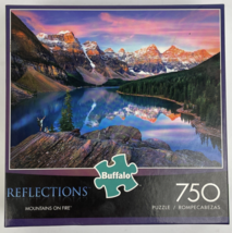 Buffalo Games 750pc Reflections Jigsaw Puzzle &quot; Mountains on Fire &quot; - CO... - $14.84