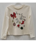 Holiday Time Girls &#39; Tis The Season&#39; Long Sleeve T-Shirt, Ivory Size XS(... - $254.87 MXN