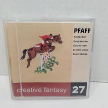 EQUESTRIAN #27 Pfaff Creative Fantasy Embroidery Card 7560 Kentucky Derby Horse - £30.49 GBP