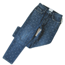 NWT Current/Elliott Vintage Cropped Slim in Night Rider Studded Jeans 26 - £32.62 GBP