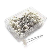 100Pcs Pearlized Ball Head Pins Straight Pins Sewing Pins For Diy Sewing... - £22.37 GBP