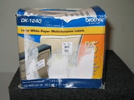 NEW GENUINE Brother (1) Roll DK-1240 Labels DK1240 - 600 labels 1.9&quot; x 4&quot; - £25.96 GBP