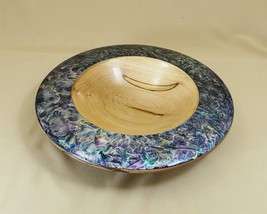 9 3/4&quot; Decorative Maple Iridescent Wood Bowl - $84.79