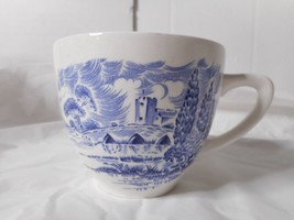 Wedgwood England Countryside Blue Enoch White Tea Coffee Cup Vintage REP... - $4.95