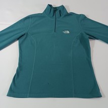 The North Face Women's TKA 100 Lightweight 1/4 Zip Pullover Green Sweatshirt S image 9