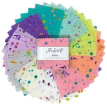 Mini Charm Squares 2.5&quot; x 2.5&quot; Fairy Dust Tula Pink True Colors Precuts M532.44 - $6.97