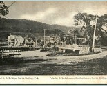 Foot Railroad Bridge North Hatley Quebec Canada DB UNP Postcard EJ Johns... - $12.61