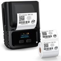 M120 Label Maker- Barcode Printer Bluetooth Thermal Label Maker Machine 2 Inch 5 - £76.32 GBP