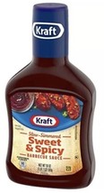 SHIP 24HR-Kraft Sweet &amp; Spicy Slow-Simmered BBQ Barbecue Sauce (18 oz Bo... - $110.80 MXN