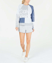 Calvin Klein Womens Activewear Performance Logo Print Shorts Waterfall Combo L - £30.13 GBP