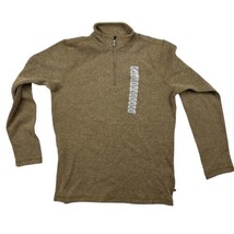 Gap Men&#39;s Pullover Half Zip Classic Light Brown Knit Sweater Size Small - £15.45 GBP