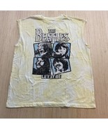 The Beatles Let It Be Sleeveless Shirt Mens Large Cut Off Tie Dye Yellow... - €12,68 EUR