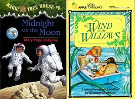 2 Lot Childrens Age 4-6+ Books Midnight On The Moon #8 The Wind In The Willows - £3.68 GBP