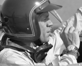 Steve McQueen in racing car cool look with classic watch 11x14 Photo - £11.71 GBP