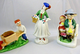Figurines Vintage Made In Occupied Japan Hand Painted Lot of 2 + 1 Japan Made - £19.69 GBP