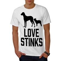 Wellcoda Love Stinks Dog Funny Mens T-shirt, Animal Graphic Design Printed Tee - £15.11 GBP+