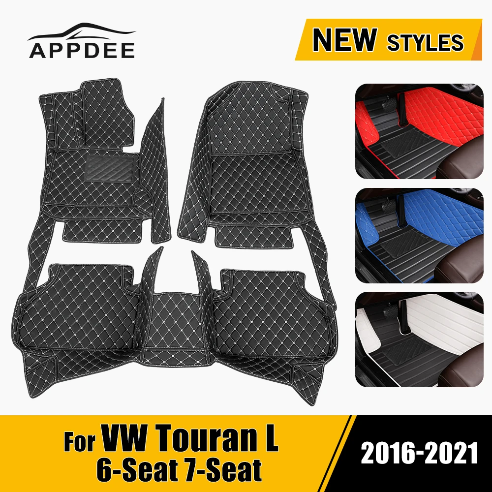 Car Floor Mats For VW Volkswagen Touran L Seven Seats 2016 2017 2018 2019 2020 - £27.74 GBP+