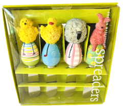 Boston Warehouse Butter Cheese Spreaders Easter Eggs Chick Duck Lamb Bunny New - £15.23 GBP