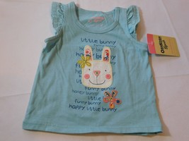 Osh Kosh B&#39;gosh Baby Girl&#39;s Short Sleeve Shirt 6 Months &quot;Little Bunny&quot; NWT - £10.33 GBP