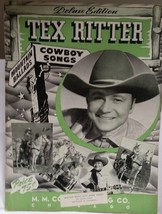 Tex Ritter / Original 1944 Song Folio / Souvenir Program - Vg Condition - £15.82 GBP